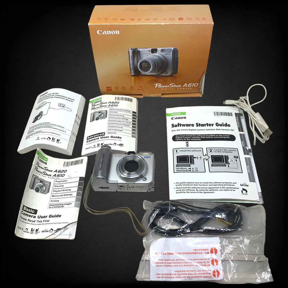 Canon PowerShot A610 Digital Camera Compact Camera Complete in Box tested